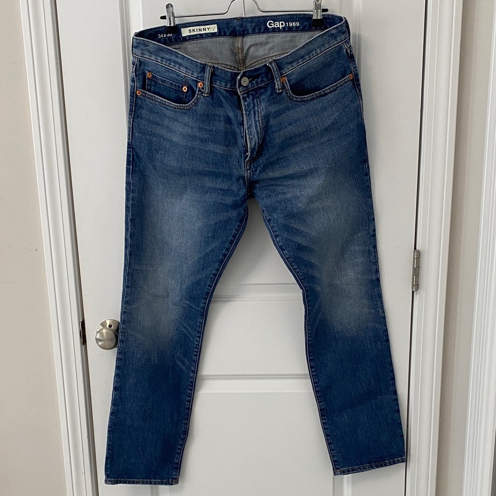 GAP Men's Skinny Jeans — Medium Blue Wash 003